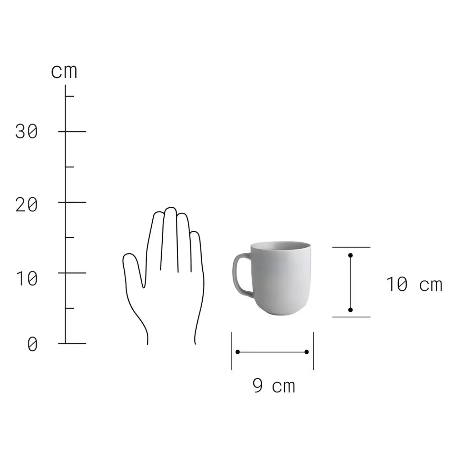 CASA NOVA Tasse mit Henkel