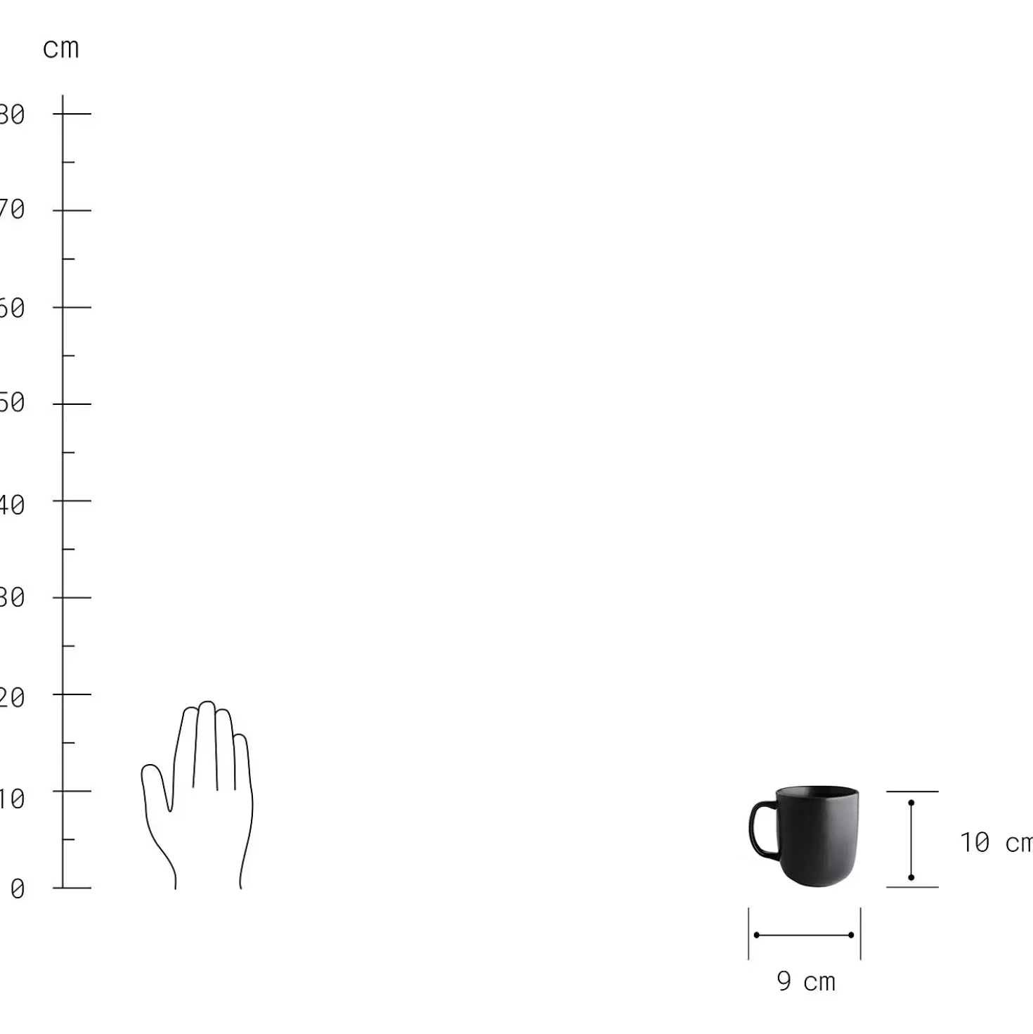 CASA NOVA Tasse mit Henkel