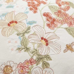 COTTON VELVET Dekokissen Blumen