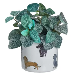 DOG LOVER Blumenübertopf Dackel