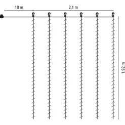 FARMHOUSE LED-Vorhang