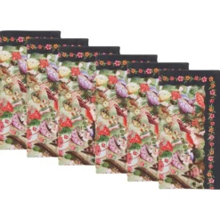 FUNGHI & FLOWERS Serviette 6er-Set