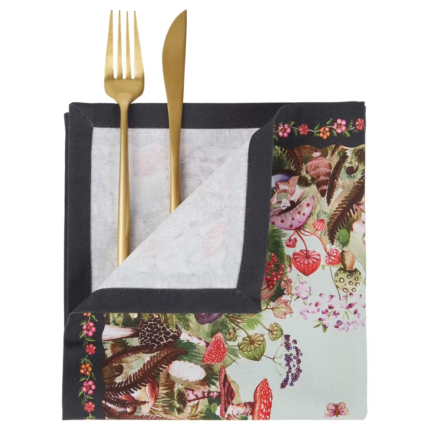 FUNGHI & FLOWERS Serviette 6er-Set
