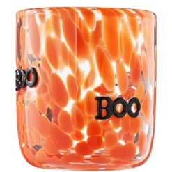 HALLOWEEN Trinkglas Konfetti Boo