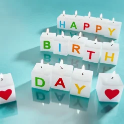 HAPPY BIRTHDAY Kerzen-Set 15-tlg.
