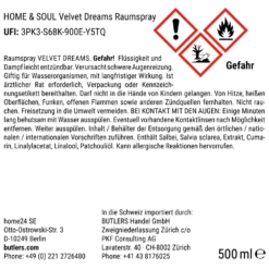 HOME & SOUL RaumsprayVelvet Dreams