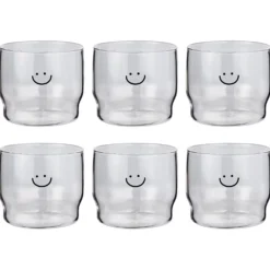 LOVELY Trinkglas Smile 6er-Set