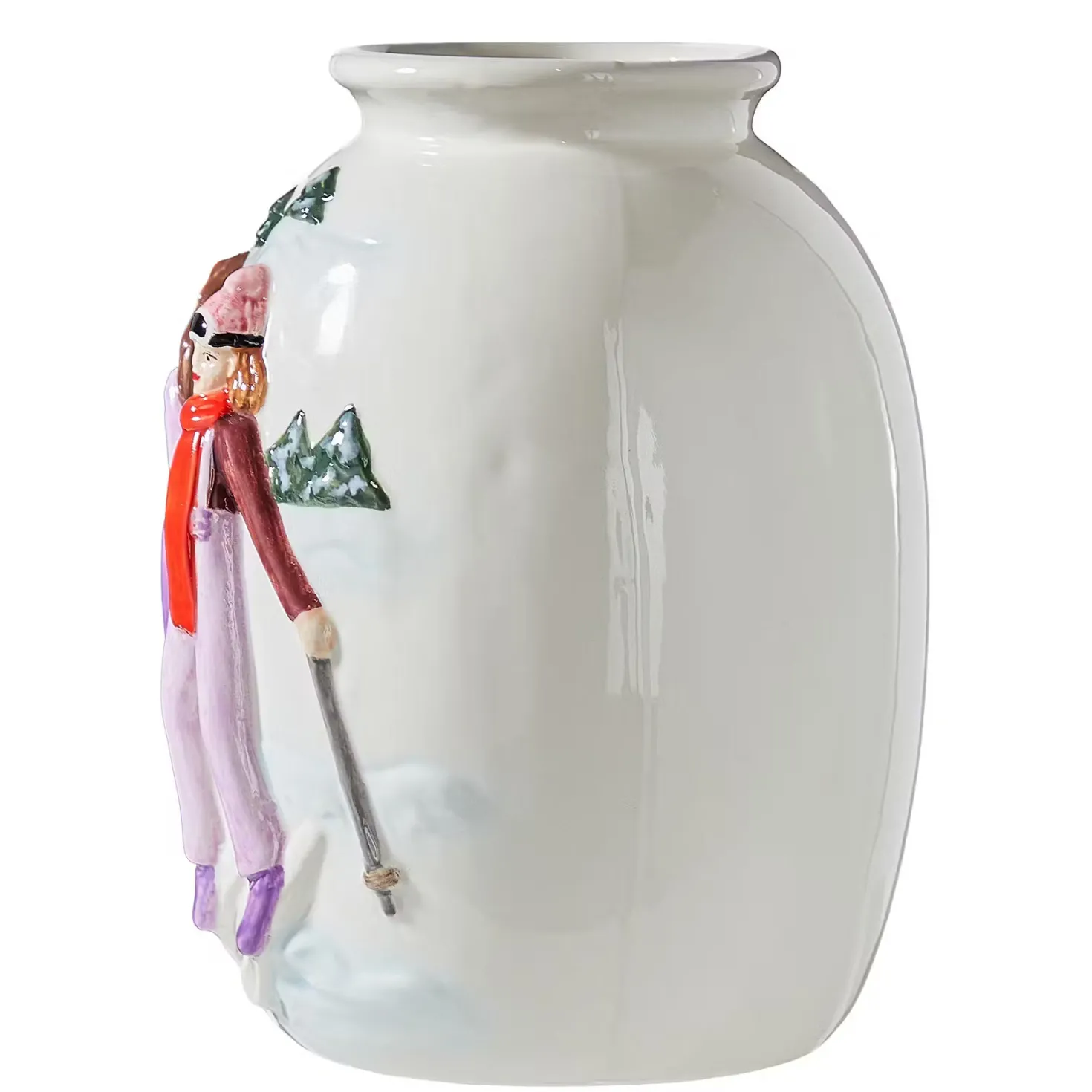 MOUNTAIN LODGE Vase Ski