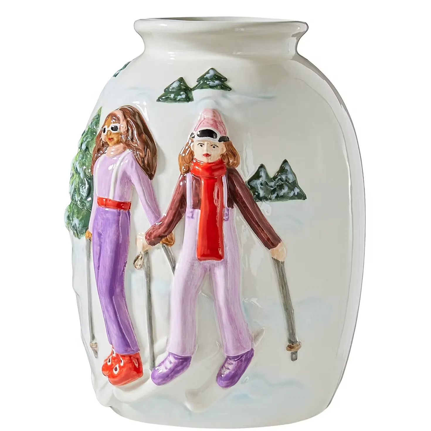 MOUNTAIN LODGE Vase Ski