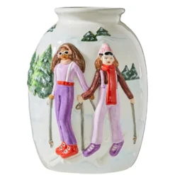 MOUNTAIN LODGE Vase Ski