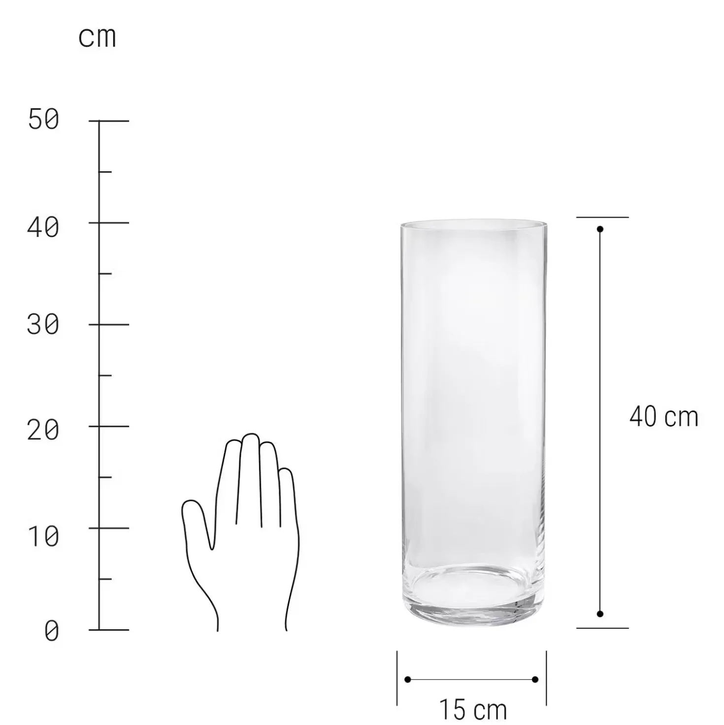 POOL Vase zylindrisch