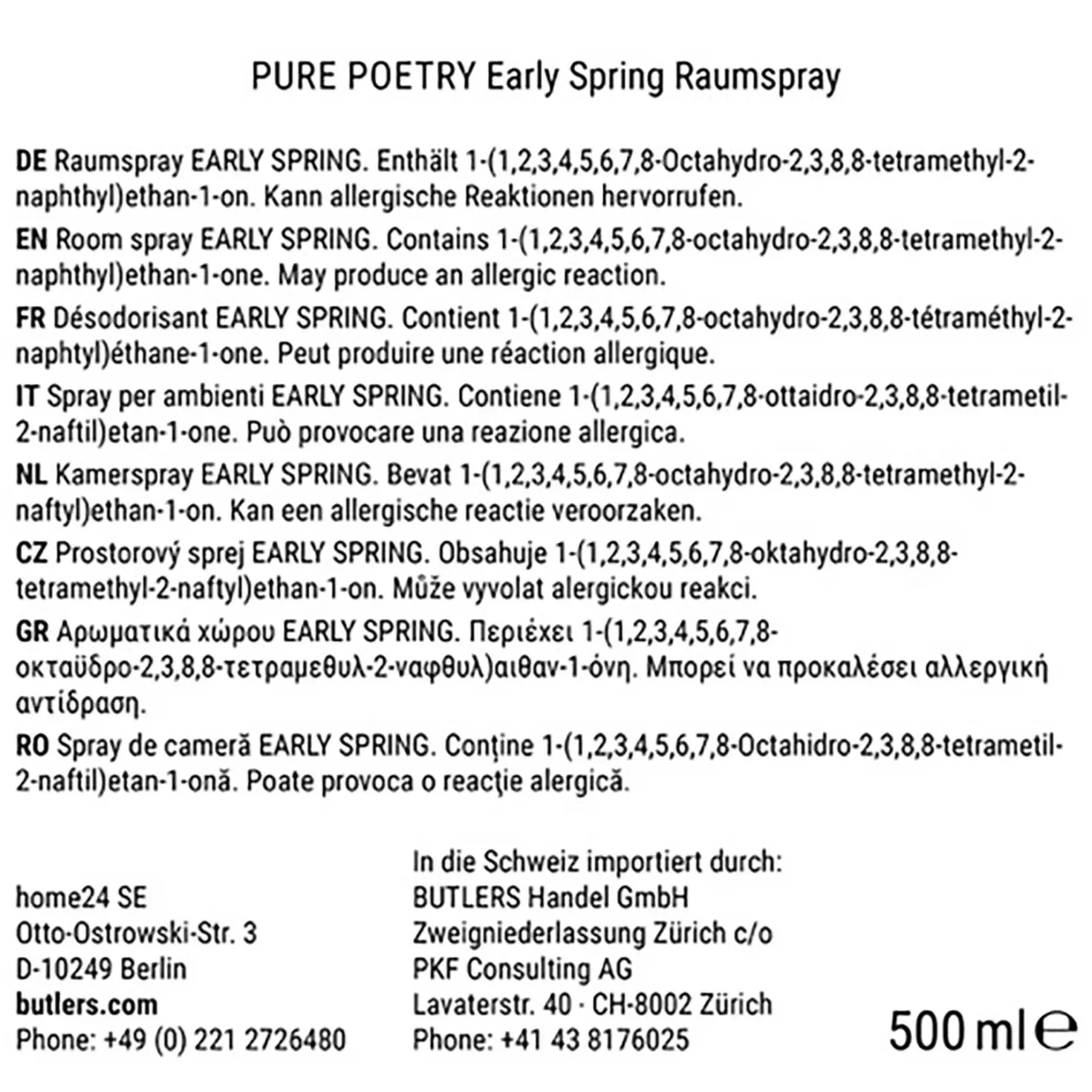 PURE POETRY Raumspray Early Spring