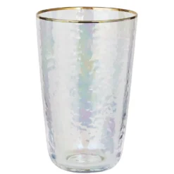 SMERALDA Longdrinkglas mit Goldrand 6er-Set
