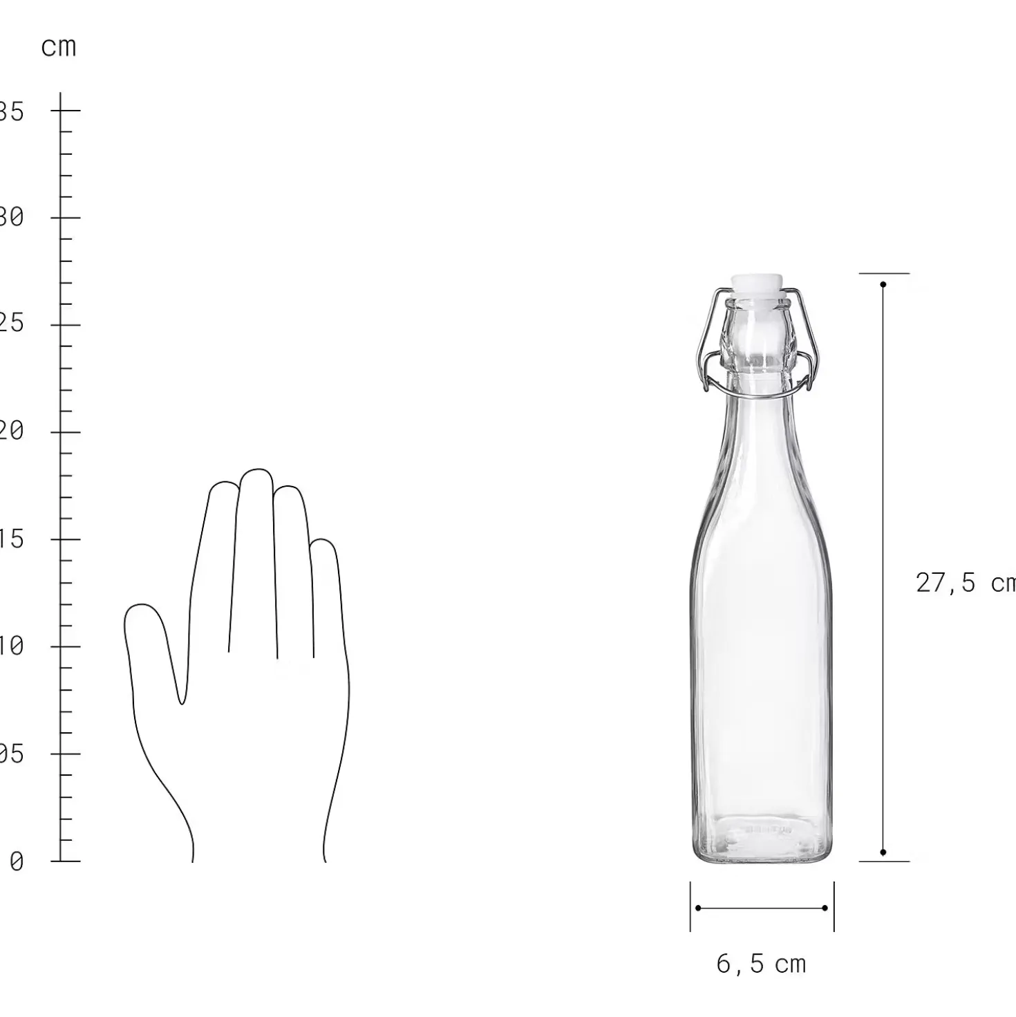 SWING Flasche mit Bügelverschluss 6er-Set
