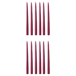 TWIN FLAME konische Zwillingskerze 12er-Set