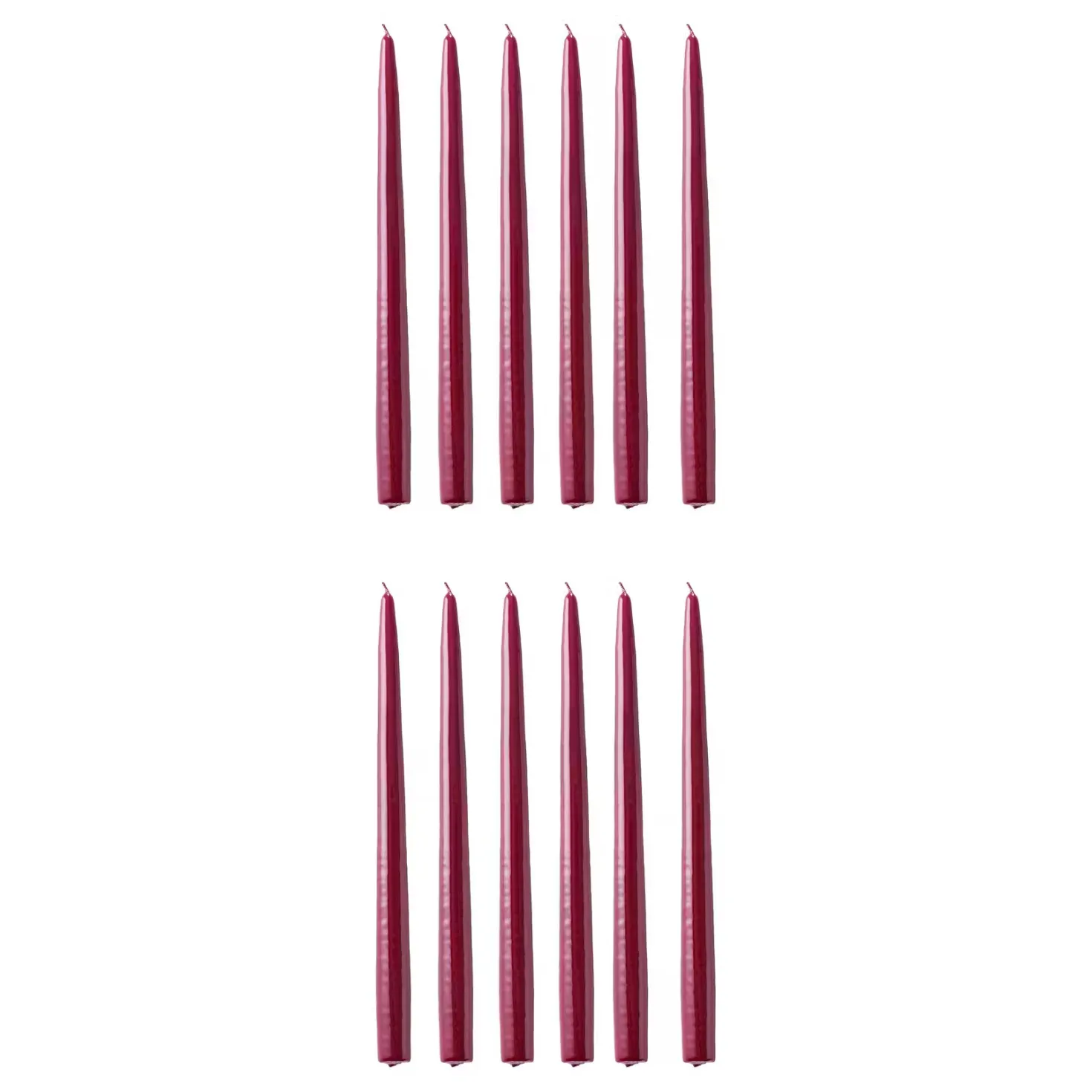 TWIN FLAME konische Zwillingskerze 12er-Set