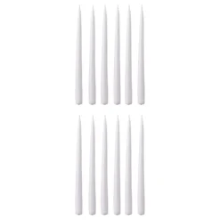 TWIN FLAME konische Zwillingskerze 12er-Set