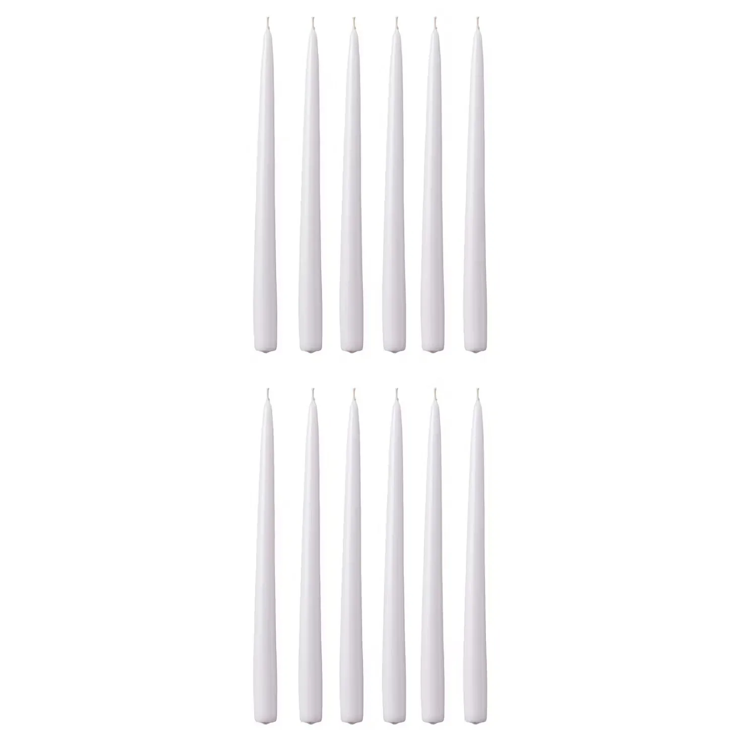 TWIN FLAME konische Zwillingskerze 12er-Set