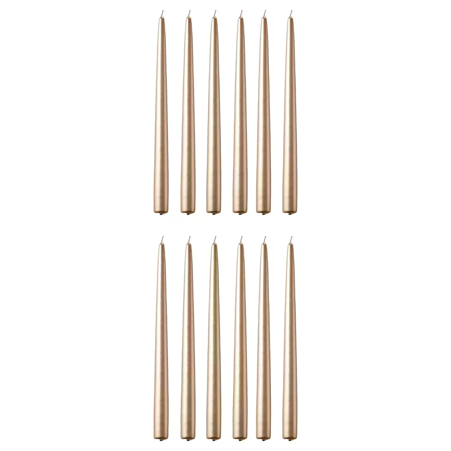 TWIN FLAME konische Zwillingskerze 12er-Set