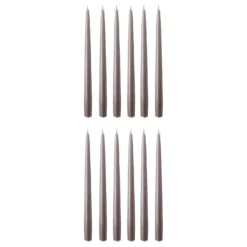 TWIN FLAME konische Zwillingskerze 12er-Set