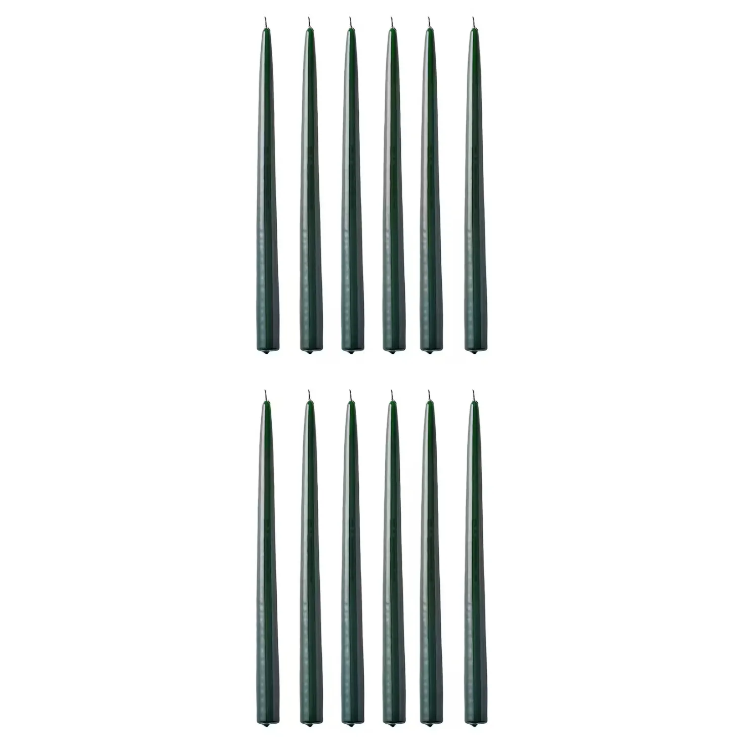 TWIN FLAME konische Zwillingskerze 12er-Set