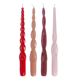 TWISTED Kerzen 4er-Set