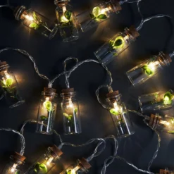 URBAN JUNGLE LED-Lichterkette Einmachgläser