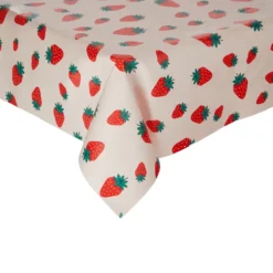 WATERPROOF Wachstischdecke Strawberry