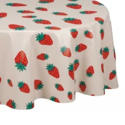 WATERPROOF Wachstischdecke Erdbeere